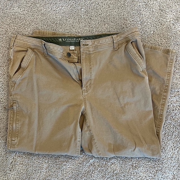 Men’s Khaki Work Pants 42x30 - Picture 1 of 4